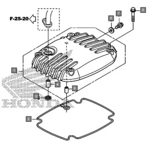 CBF 160MG Cylinder Head Cover