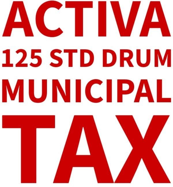 Activa 125 STD - Drum municipal tax